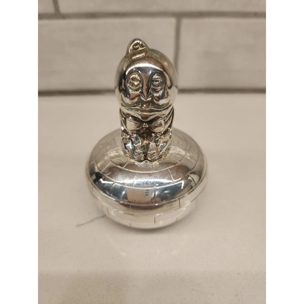Vintage‎ 1994 Oneida Humpty Dumpty Tooth Fairy Silverplate Keepsake Trinket Box